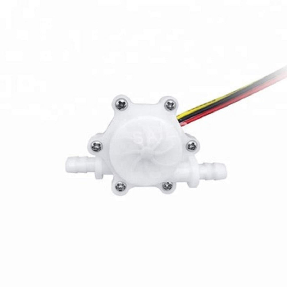 Mini Water Flow Sensor (White) – Compact sensor for small-scale liquid measurement.-Water Flow Sensor -Robocraze