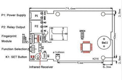 R300 Fingerprint Module – Secure UART fingerprint sensor. -Fingerprint Sensor -Biomedical Sensor -Robocraze