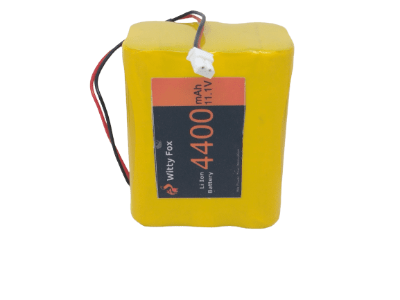 Witty Fox 11.1V 4400mAh Li-ion Battery – Reliable battery for RC toys & drones. -Lithium Battery -Robocraze