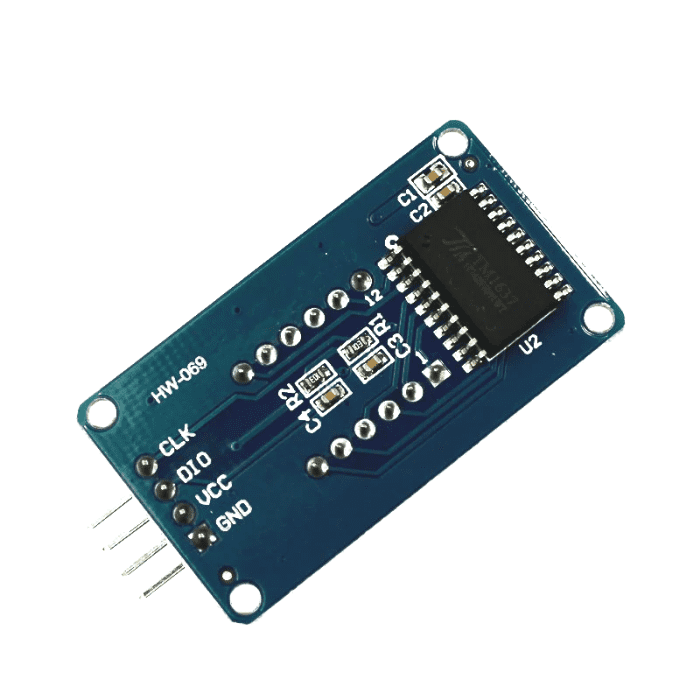 TM1637 4-Digit 7-Segment LED Display – For Arduino & microcontrollers. -LED Display -Robocraze