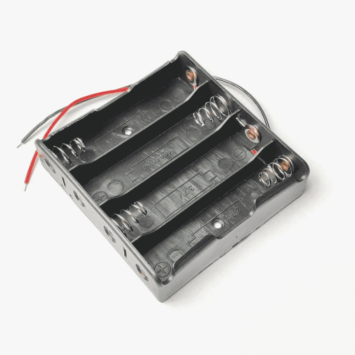 4 Cell 18650 Lithium Battery Holder-Robocraze