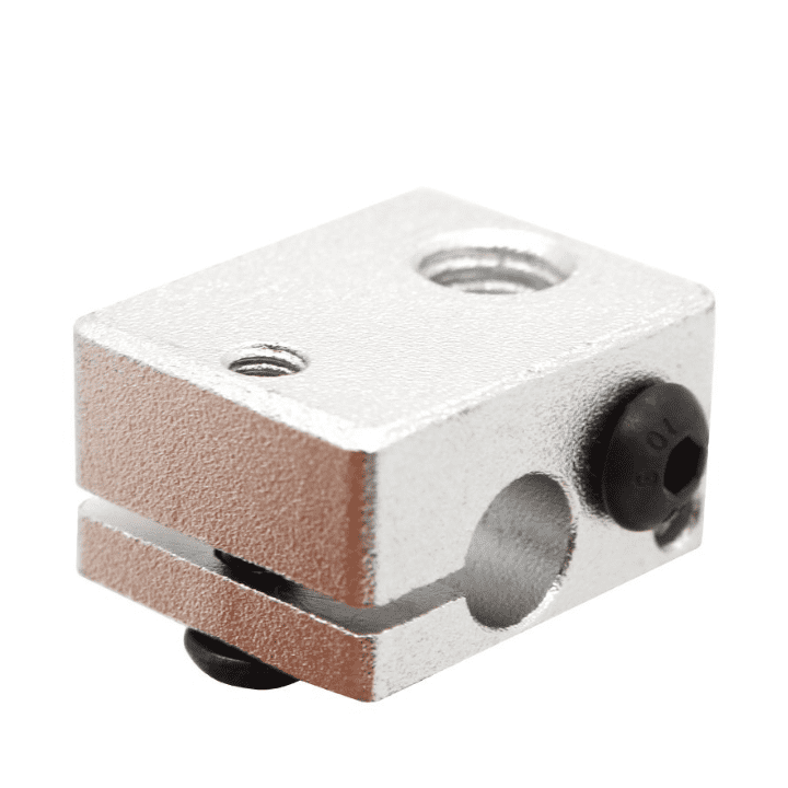 Aluminium heat block for E3D V6 J-head hotend for 3D printing temperature control -Robocraze