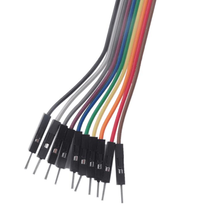 10-Pin Alligator Clip to Male Jumper Wire (20cm) – Ideal for test leads & prototyping. Electronic Components - Robocraze