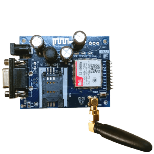 SIM 800A GSM Modem with SMA Antenna - SIM800A GSM Module with SMA antenna for IoT & automation. -Robocraze