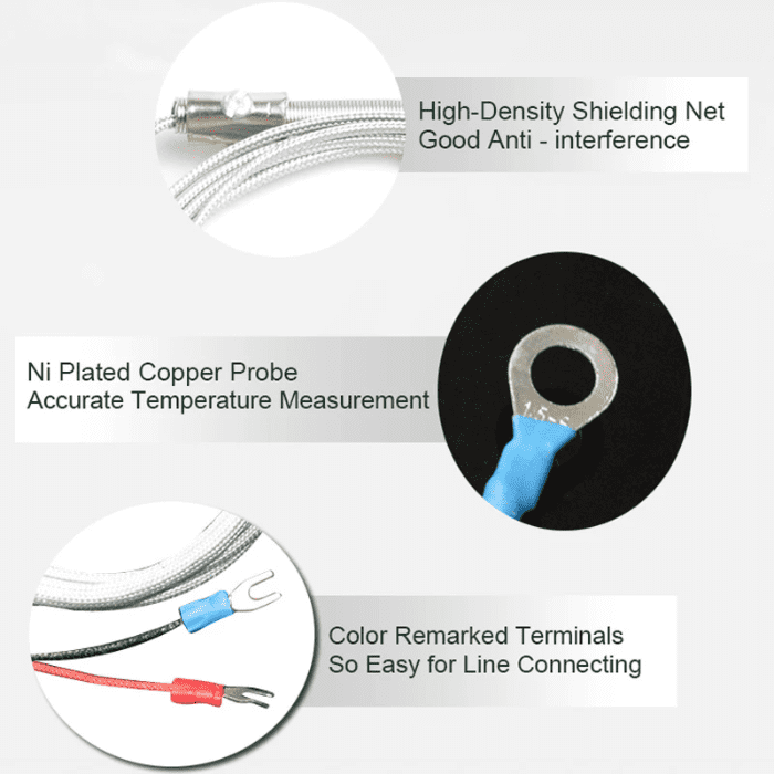 K Type Patch Surface Thermocouple Probe (1M) – Precision temperature monitoring. -Robocraze