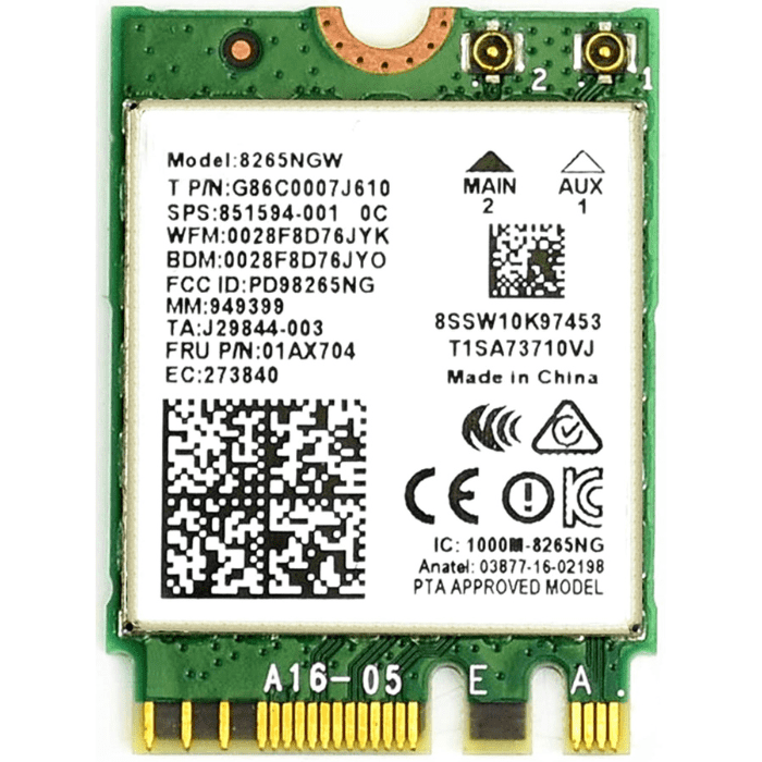 AC8265 Wireless NIC for Jetson Nano – Dual-band Wi-Fi & Bluetooth NIC -WiFi Module -Jetson Nano Accessories -Robocraze