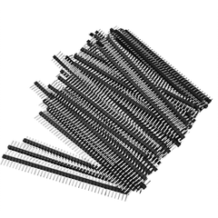 40x1 Pin 2.54mm Single Row Straight Male Pin Header Strip (Pack of 50)-Robocraze