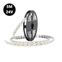 24V RGB 5050 SMD LED Strip 5M – High-brightness flexible LED strip - Electronic Components - Robocraze