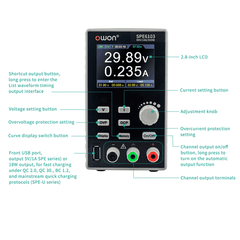 OWON SPE6103 60V 10A Programmable Lab Power Supply – Advanced power supply for labs. -Power Adapter -Robocraze