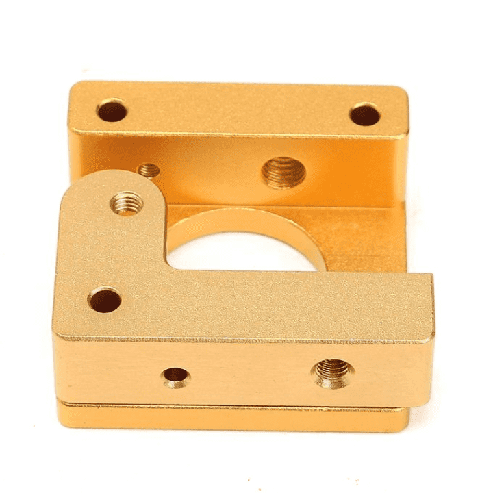 MK8 short handle right aluminum alloy extruder block -Extruder Assembly -Robocraze