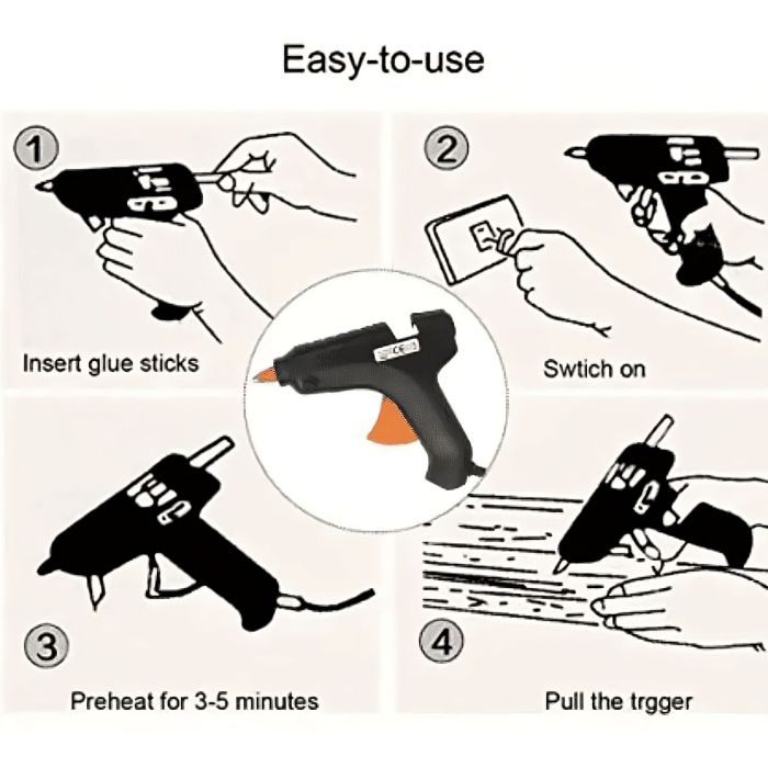 Hot melt best sale glue gun uses