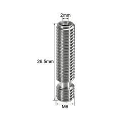V5 Heat Break Hotend Throat Without Teflon Tube for 1.75mm Filament – High-quality 3D Printing Machine Parts.-Robocraze
