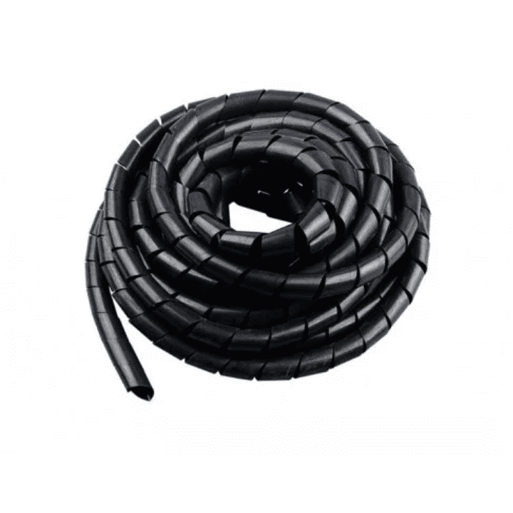 10mm Spiral Wrapping Band Black for Wires-Robocraze