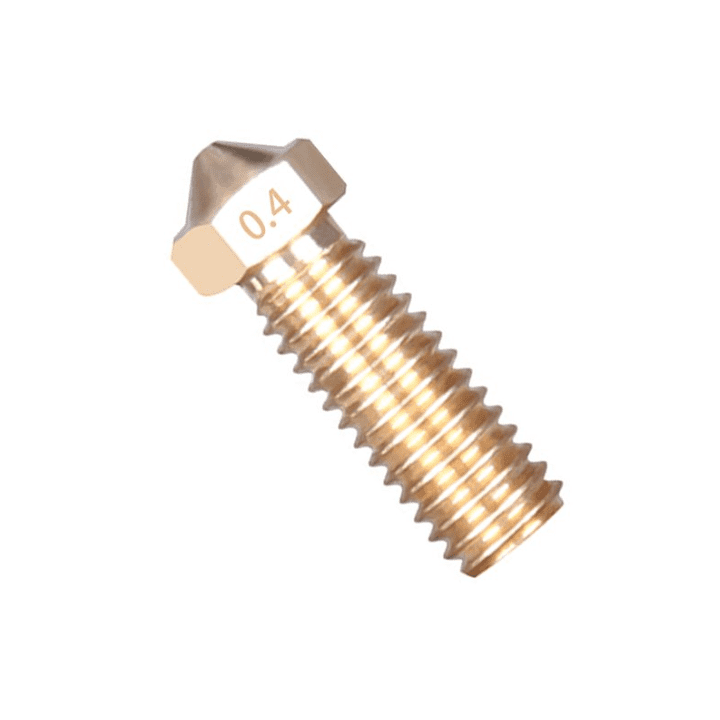 V6 Volcano Brass Extruder Nozzle 1.75mm x 0.4mm – Durable 3D Printing Parts for precision printing.-Robocraze