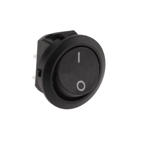 3A 250V AC SPST ON-OFF Round Rocker Switch – Standard SPST rocker switch - Mini Switch - Robocraze