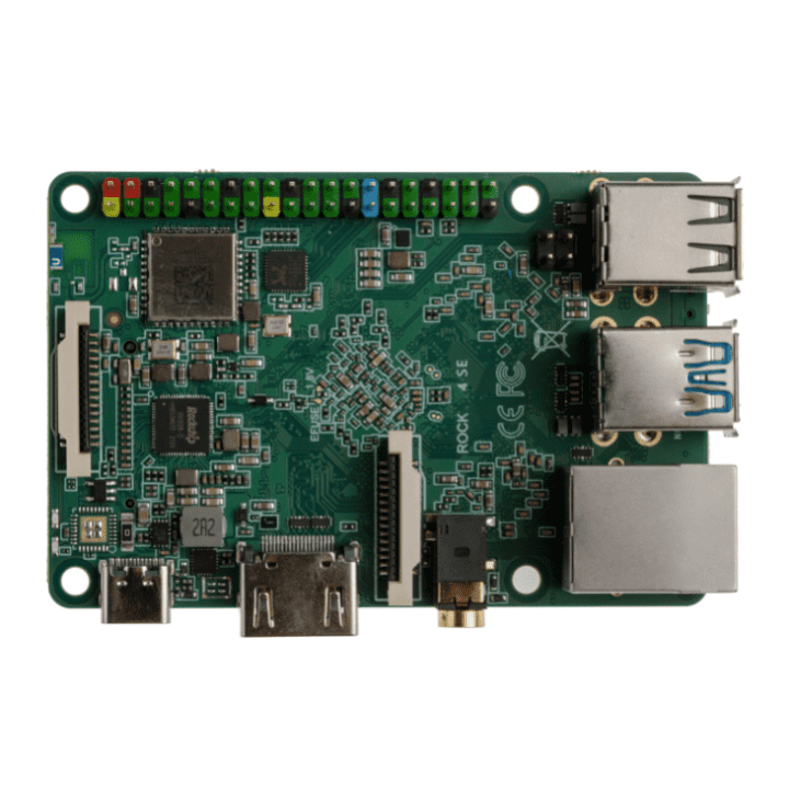 ROCK 4 SE Single Board Computer 4GB LPDDR4 RAM Rockchip RK3399-T ARM Cortex-A72-Robocraze
