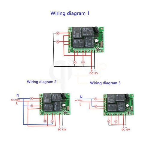 4 Channel Relay Wireless Module – Wireless 4-channel relay module for remote control. -Relay Module -Robocraze