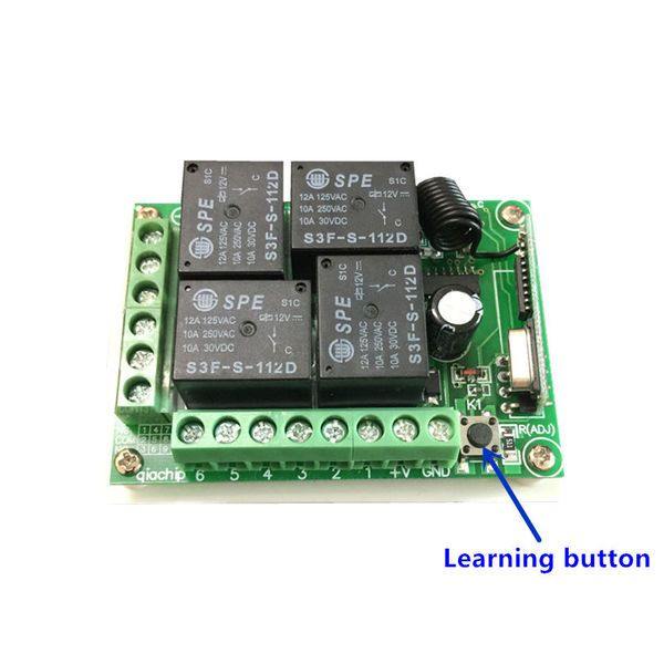 4 Channel Relay Wireless Module – Wireless 4-channel relay module for remote control. -Relay Module -Robocraze