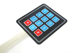 4x3 Flexible Matrix Keypad – Flexible membrane keypad - Mini Switch - Robocraze