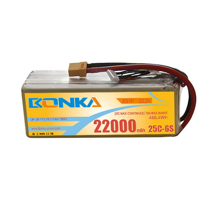22.2v 22000mAh 25C/50 6S1P DJI S1000 Bonka Lipo Battery Pack-Robocraze