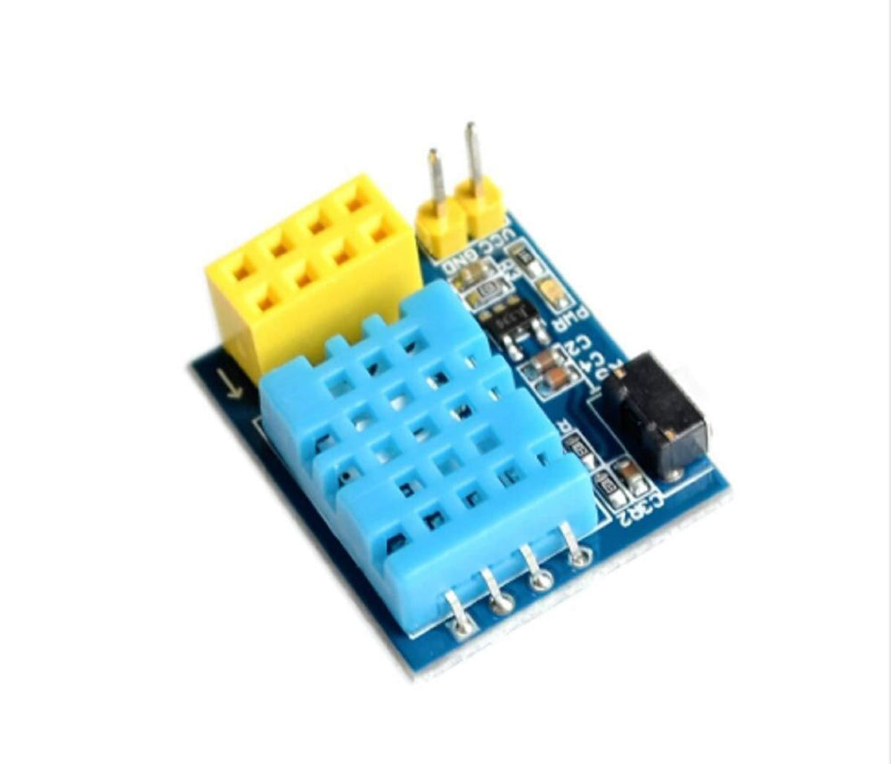 ESP-01S DHT11 Sensor Module – Wireless climate monitoring with ESP-01S & DHT11 sensor. -Robocraze