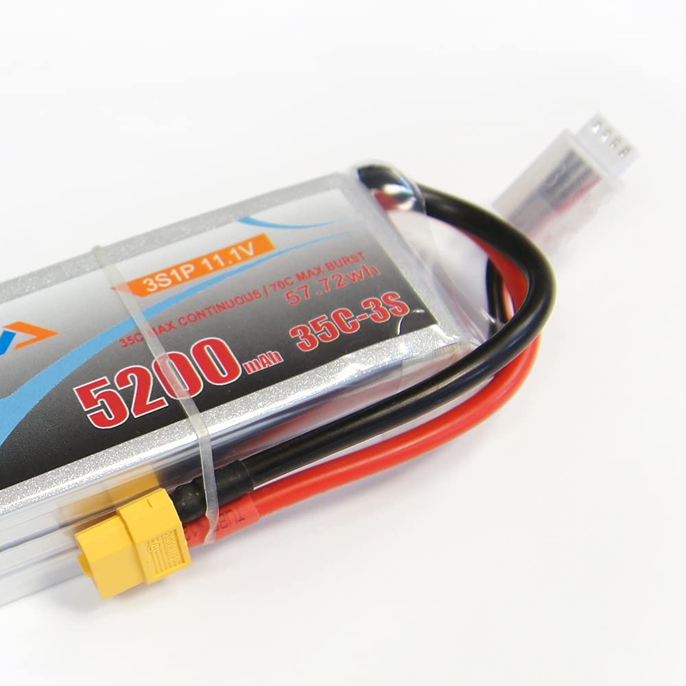 11.1v 5200mah 35C 3S1P Bonka Lipo Battery-Robocraze