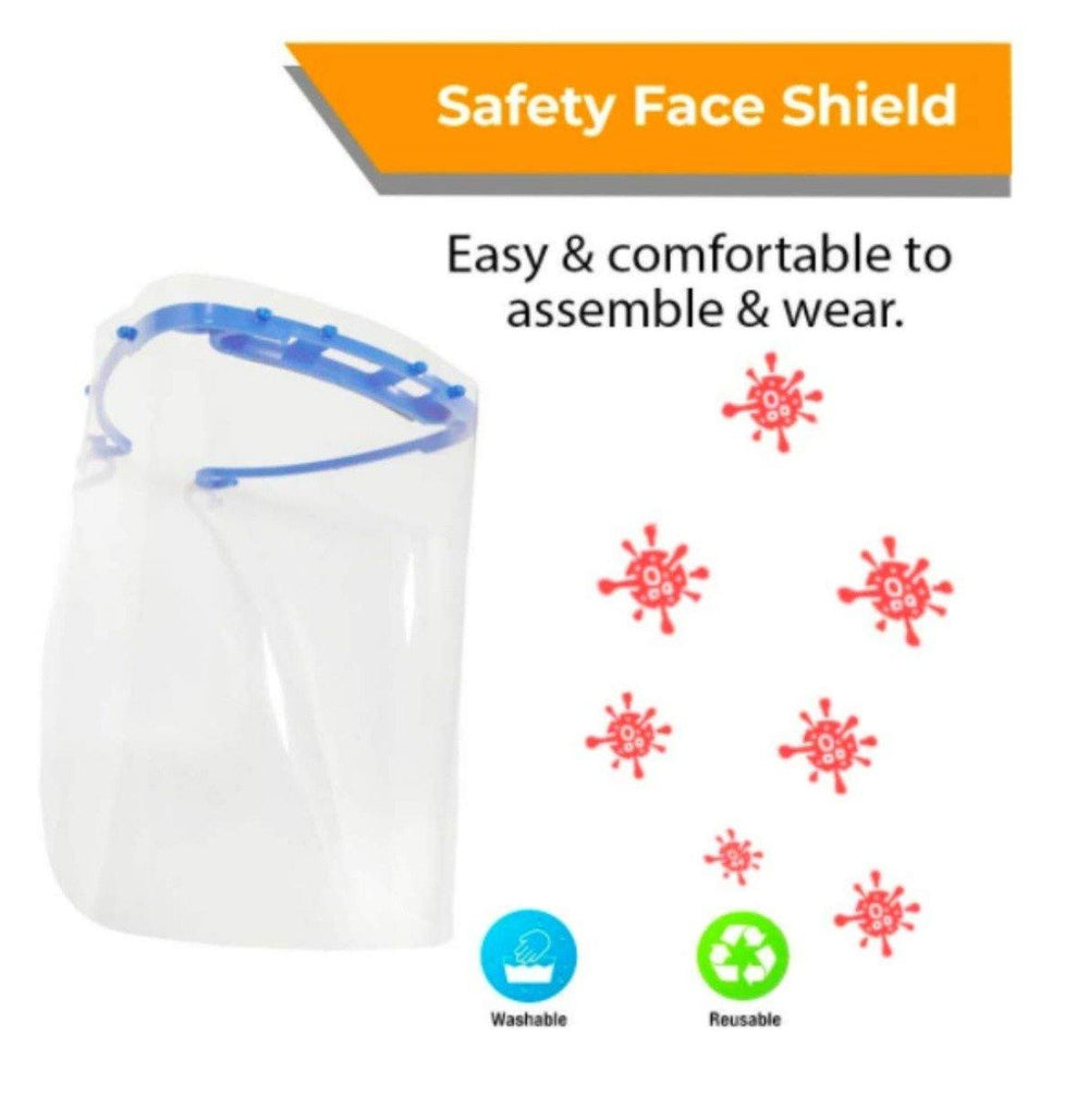 Flexible Face Shield Mask - Transparent & Lightweight Full-Face Protection - Face Shield -Robocraze