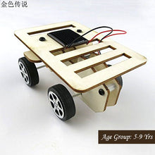DIY 4 Wheel Drive Solar Powered Wooden Car Kit-Robocraze