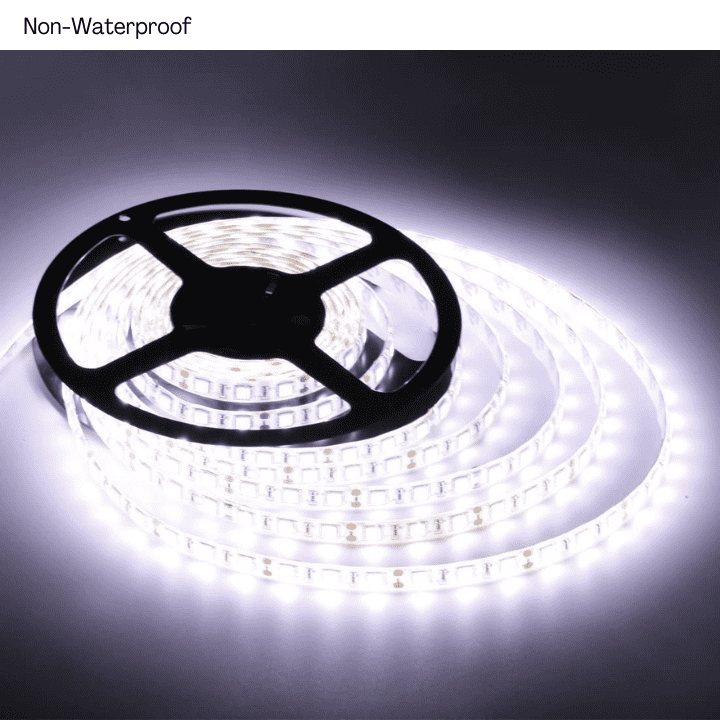 12V Cold White 5050 SMD LED Strip Flexible 5M/Roll Non-Waterproof (5 Meter)-Robocraze