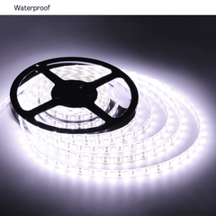 12V Cold White 5050 SMD LED Strip 5M Waterproof – Flexible LED strip for lighting - Electronic Components - Robocraze