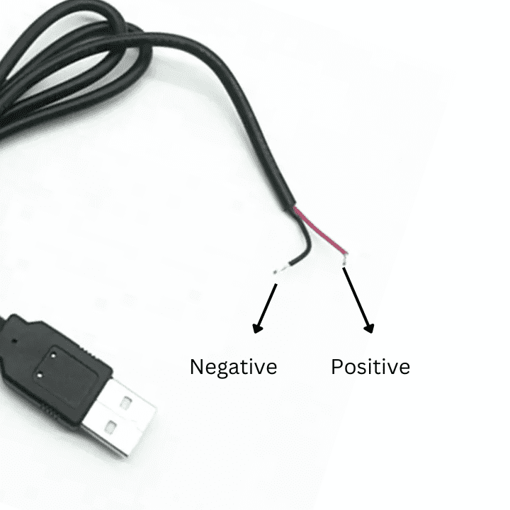 Micro USB to USB Power Cable 1M – High-quality USB power supply cable. -Electronic Components -Robocraze