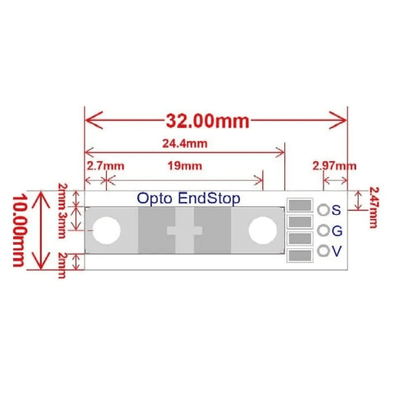 Optical Endstop with 50cm Cable Photoelectric Light Control Optical Limit Switch for 3D Printer-Robocraze