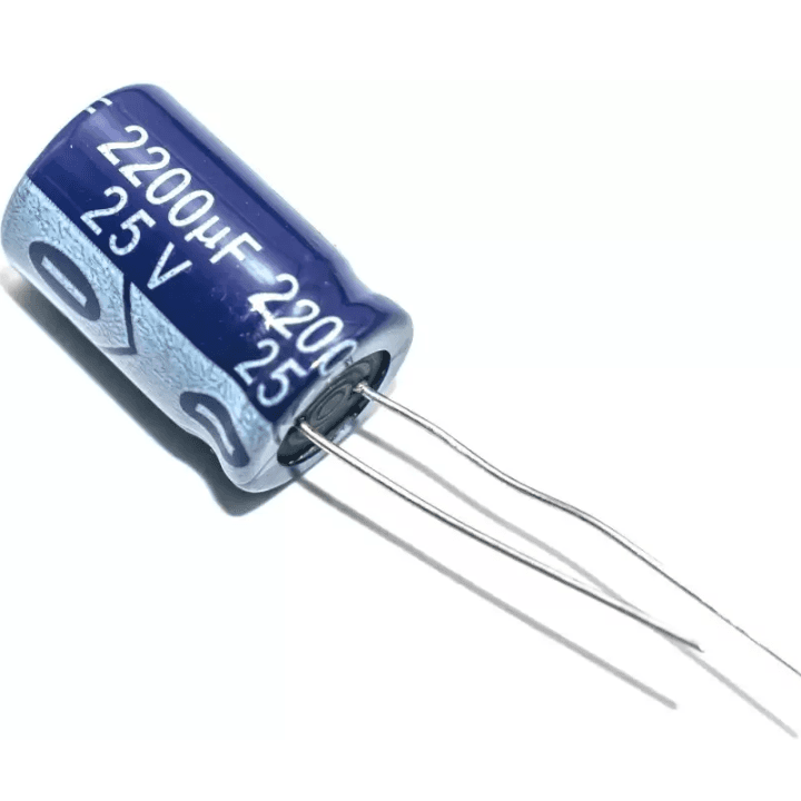 220µF 25V Electrolytic Capacitor (Pack of 5) -Electronic Components - Robocraze