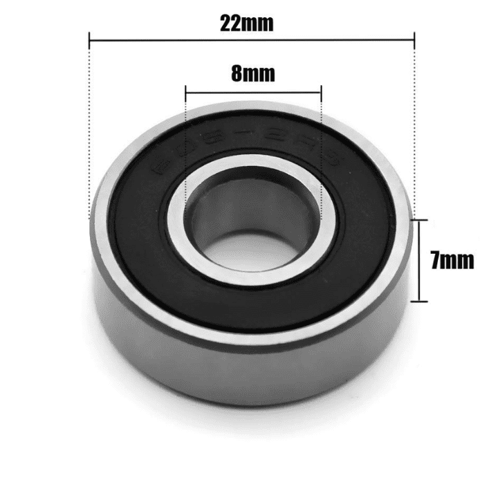 608-2RS Rubber Sealed Ball Bearing Miniature Bearing (8x22x7mm) – Robocraze