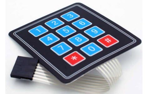 4x3 Flexible Matrix Keypad – Flexible membrane keypad - Mini Switch - Robocraze