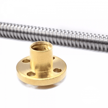 150mm Trapezoidal 4 Start Lead Screw 8mm Thread 2mm Pitch Lead Screw with Copper Nut-Robocraze