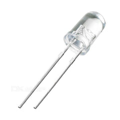 5mm White LED (Pack of 10) – Energy-efficient LED for home & hobby electronics - Electronic Components - Robocraze