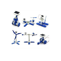 6 in 1 Rechargeable Solar Robot Kit – Versatile DIY Kits, eco-friendly STEM Kits & fun Robot Kits. -Robocraze