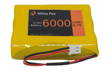 Witty Fox 3.7V 6000mAh Li-Ion Battery-Robocraze