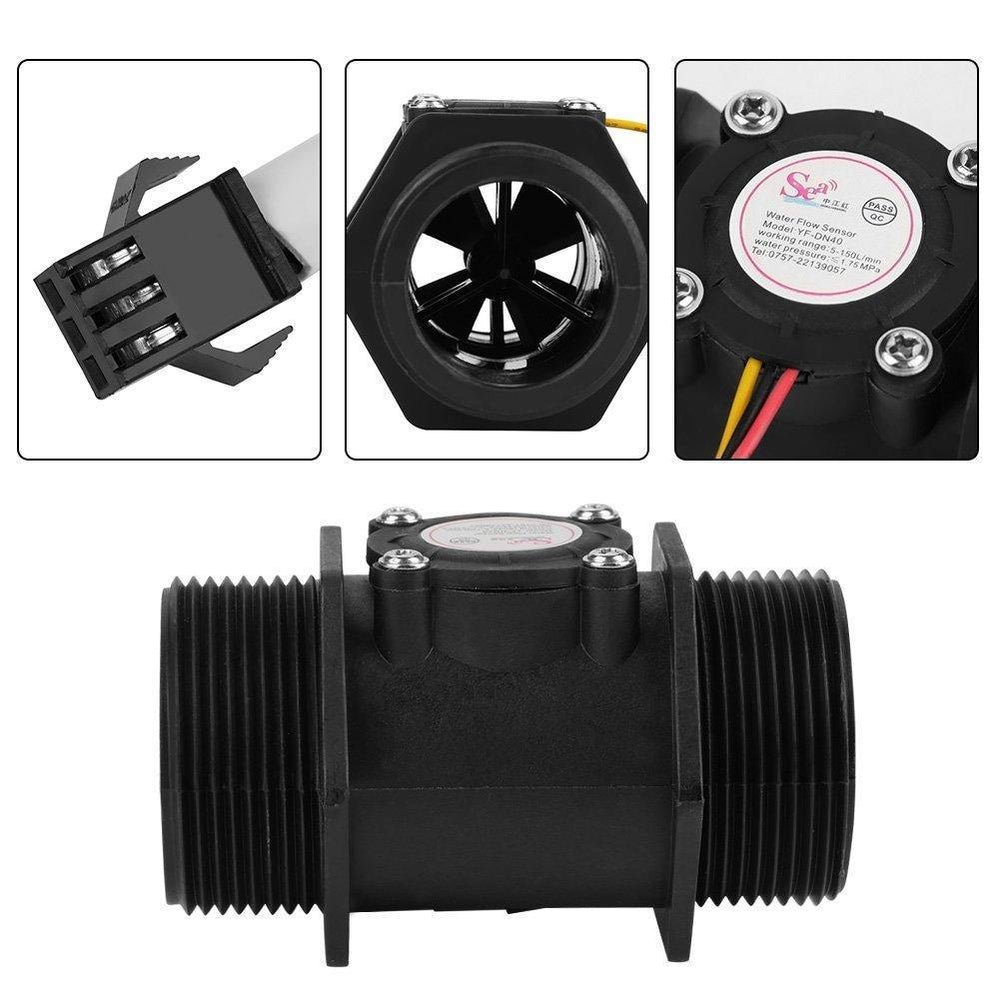1.5 Inch Water Flow Sensor YF-DN40 – Large sensor for high-flow liquid measurement.-Water Flow Sensor -Robocraze