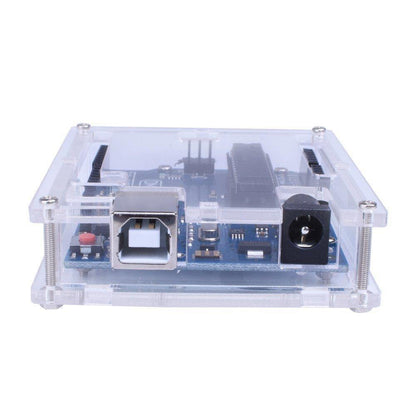 Transparent Acrylic Case for UNO R3 board compatible with Arduino-Robocraze