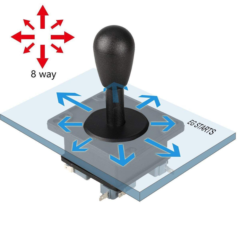 Arcade 2Pin Joystick Switchable 4/8 Ways – Joystick switch for gaming - Mini Switch - Robocraze