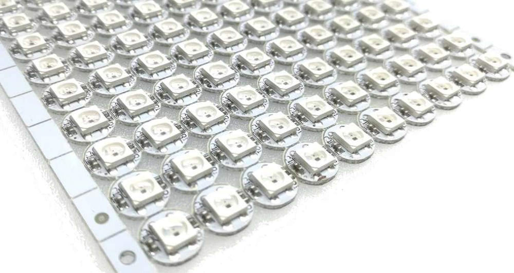 10 Bit WS2812 5050 RGB LED – High-quality addressable LED for projects - Electronic Components - Robocraze