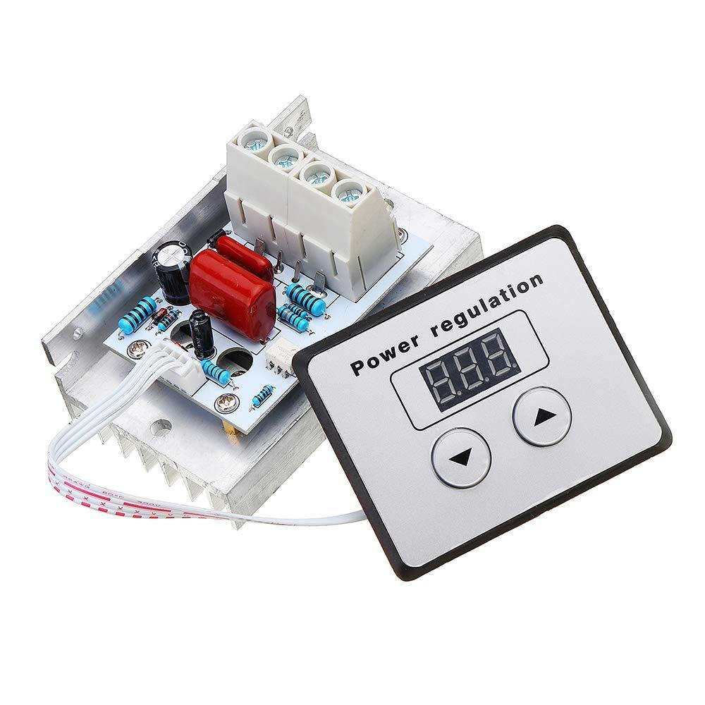 AC 220V 10000W 80A Digital Control SCR Electronic Voltage Regulator 10-220V Speed Control Dimmer Thermostat + Digital Meter(6.8)-picture-14