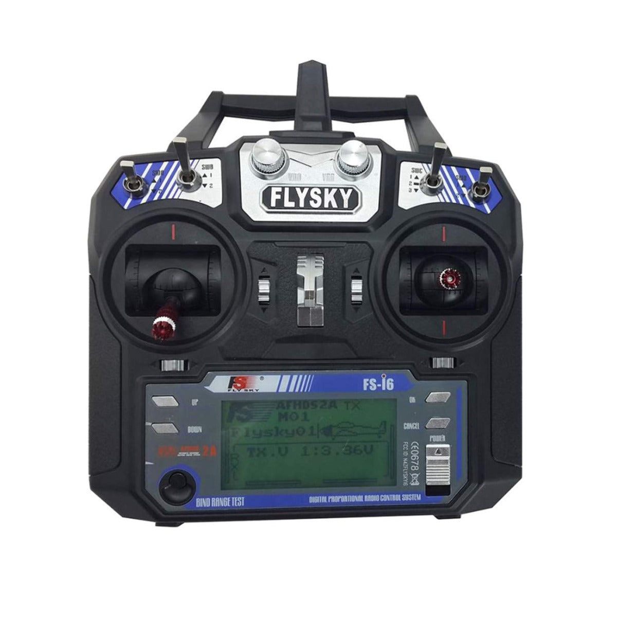 FlySky FSI6 2.4GHz 6 Channel RC Transmitter-Robocraze