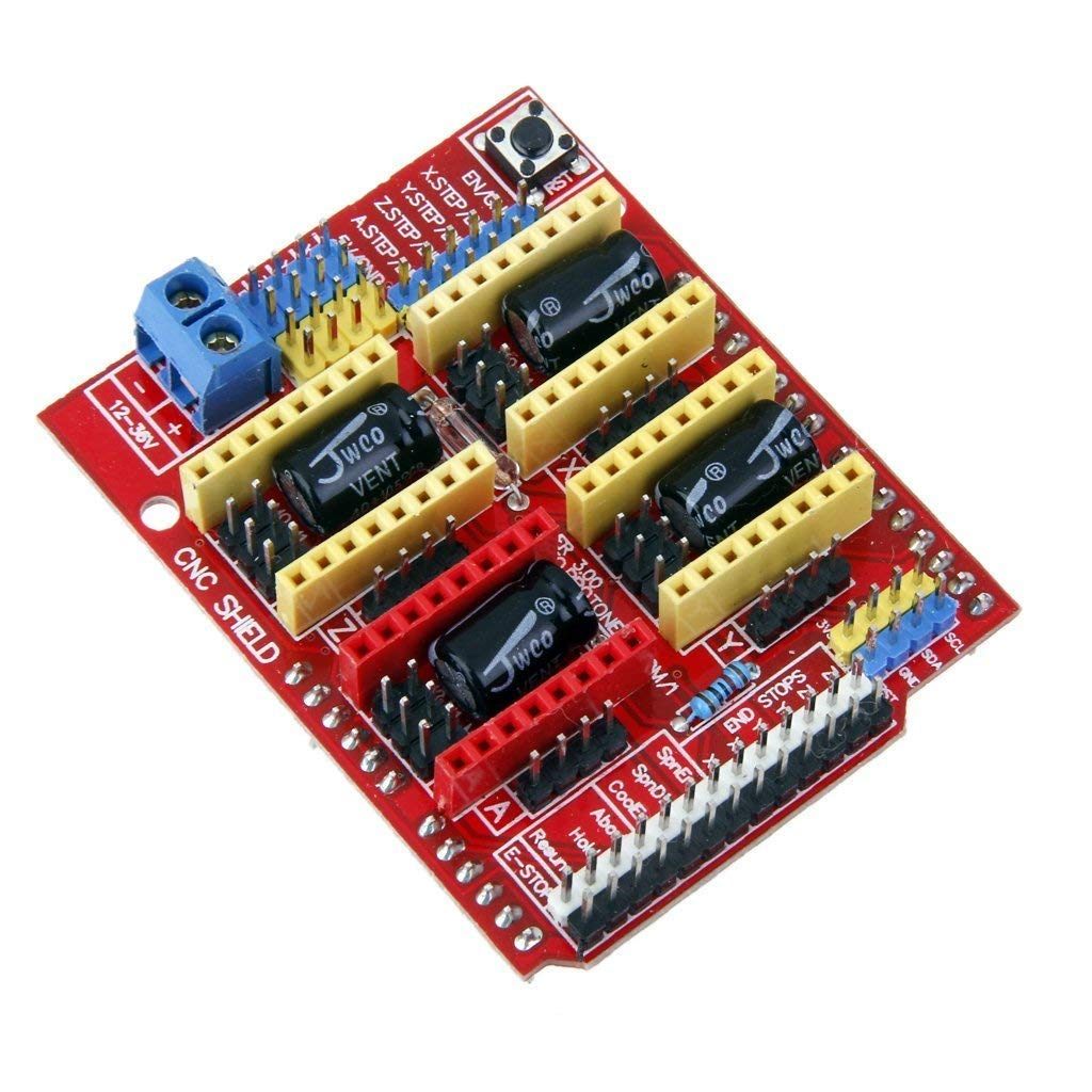 CNC Shield + UNO R3 Board compatible with Arduino + 4xDRV8825 Driver Kit-Robocraze
