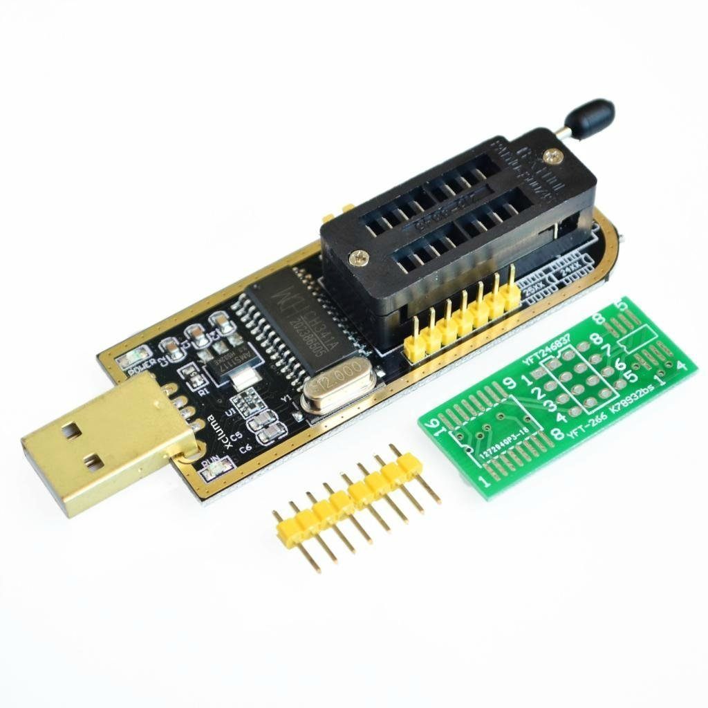 CH341A 24 25 Series Burner Chip EEPROM BIOS Writer Flash Board Programmer-Robocraze