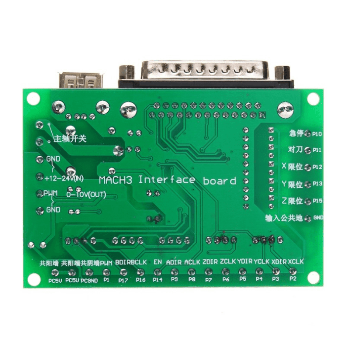 MACH3 CNC 5-Axis Interface Board – Essential motor driver for CNC machines. -Robocraze