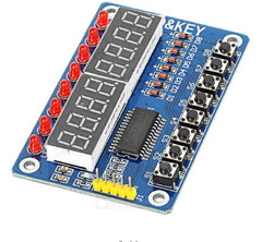 8-bit TM1638 LED key display module for Arduino and DIY electronics -Robocraze