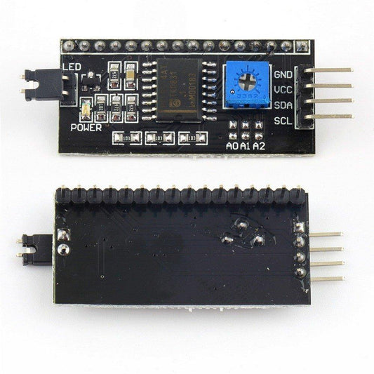 16x2 LCD I2C Interface Adapter – I2C adapter for 16x2 LCD, simplifies Arduino wiring - LCD Display - Robocraze